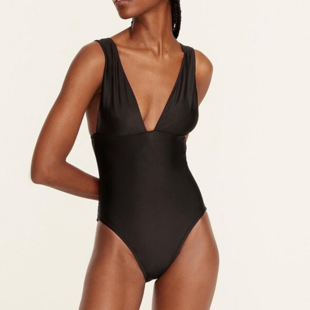 Jcrew blue one piece swimsuit, size 8
